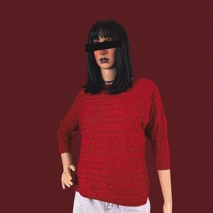 Lauren Ralph Lauren red knit sweater